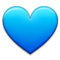Blue Heart emoji on Samsung